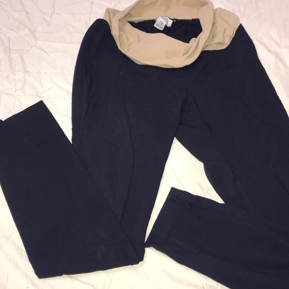 Motherhood Maternity Navy Skinny Leg Ankle Pant M